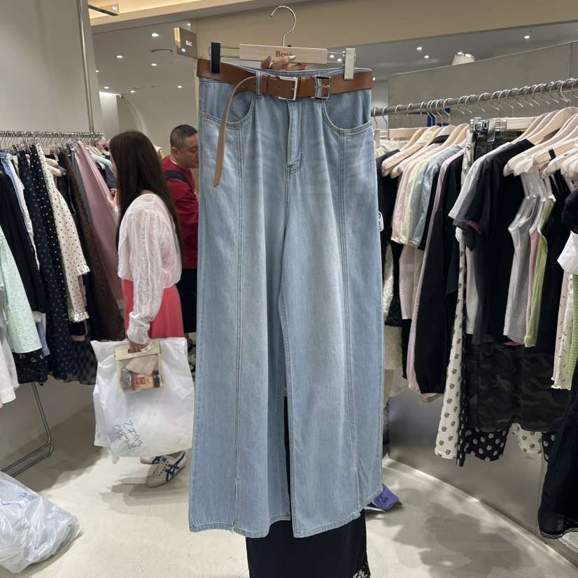 BENE直郵韓國代購㊣女裝新品人氣25春夏時尚牛仔褲不含腰帶BENE牛仔褲