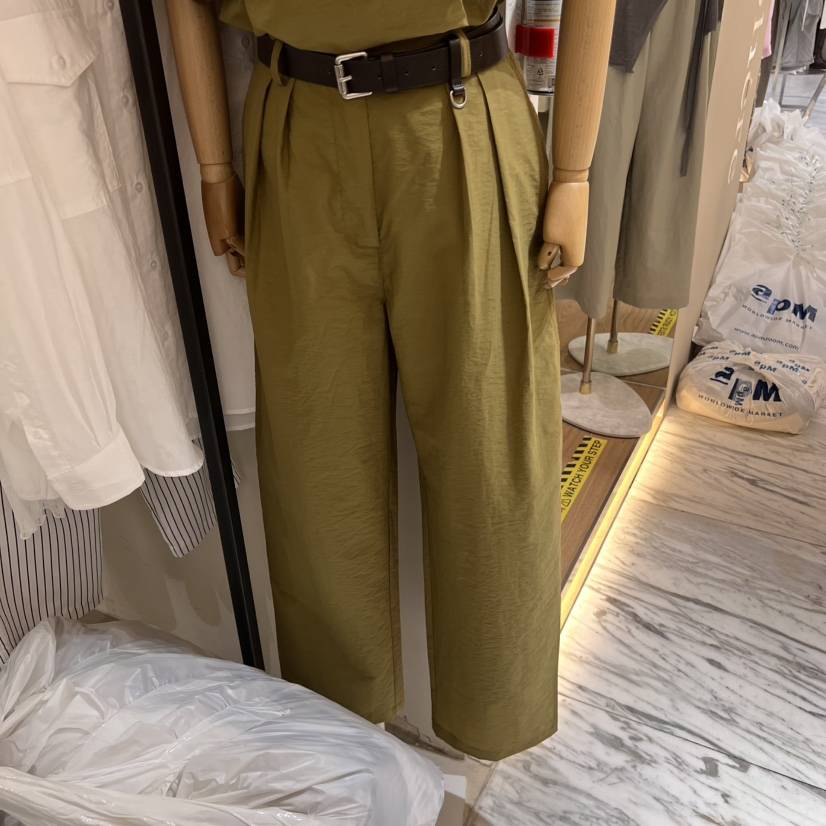 SELF SERVICE韓國㊣直郵東大門代購女裝新品推薦休閑褲不含腰帶SELF SERVICE休閑褲