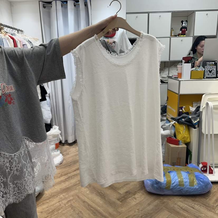DE LINE直郵韓國代購㊣女裝新款推薦25春夏休閑人氣吊帶背心DE LINE吊帶/背心