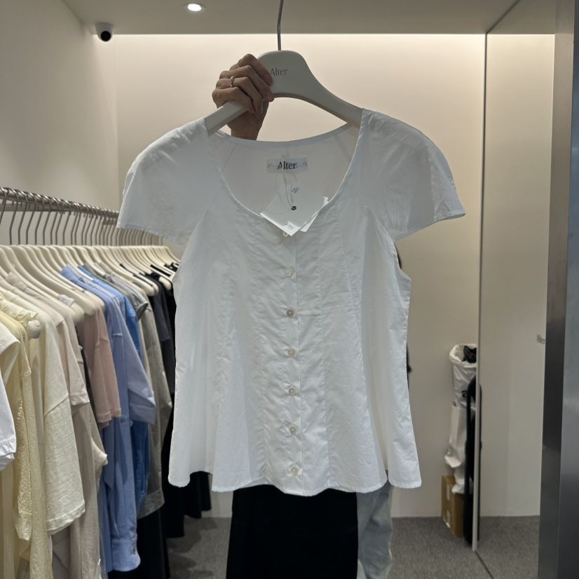 ALTER直郵韓國代購㊣女裝新品推薦休閑時尚熱賣25春夏襯衫蕾絲衫Alter襯衫/蕾絲衫