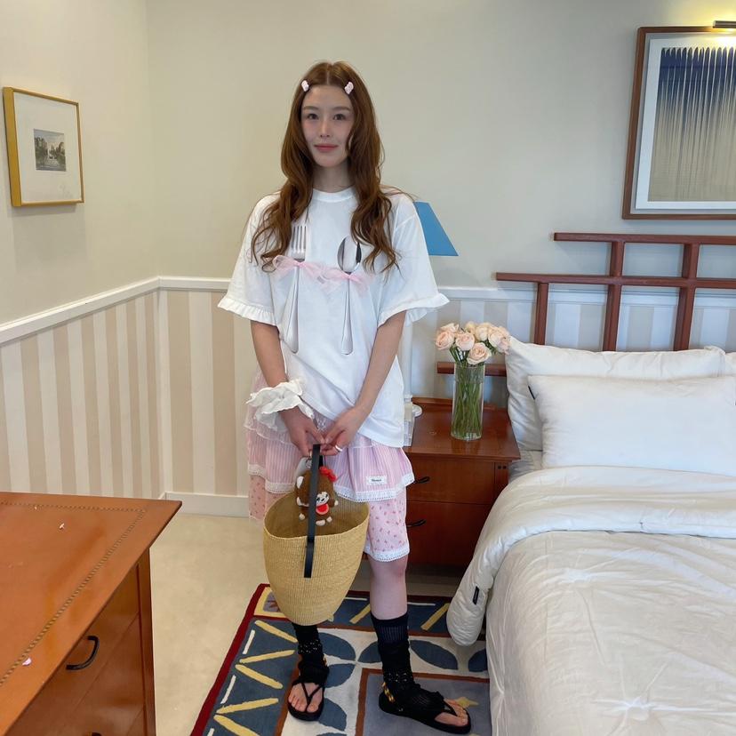 BOUTIQUE-L韓國直郵㊣女裝新品熱賣人氣推薦休閑25春夏T恤BOUTIQUE-LT恤