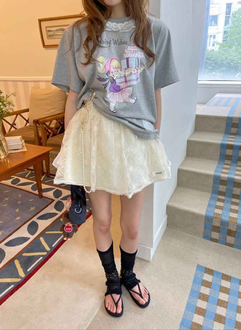 BOUTIQUE-L直郵韓國代購㊣女裝新品熱賣休閑人氣25春夏T恤BOUTIQUE-LT恤