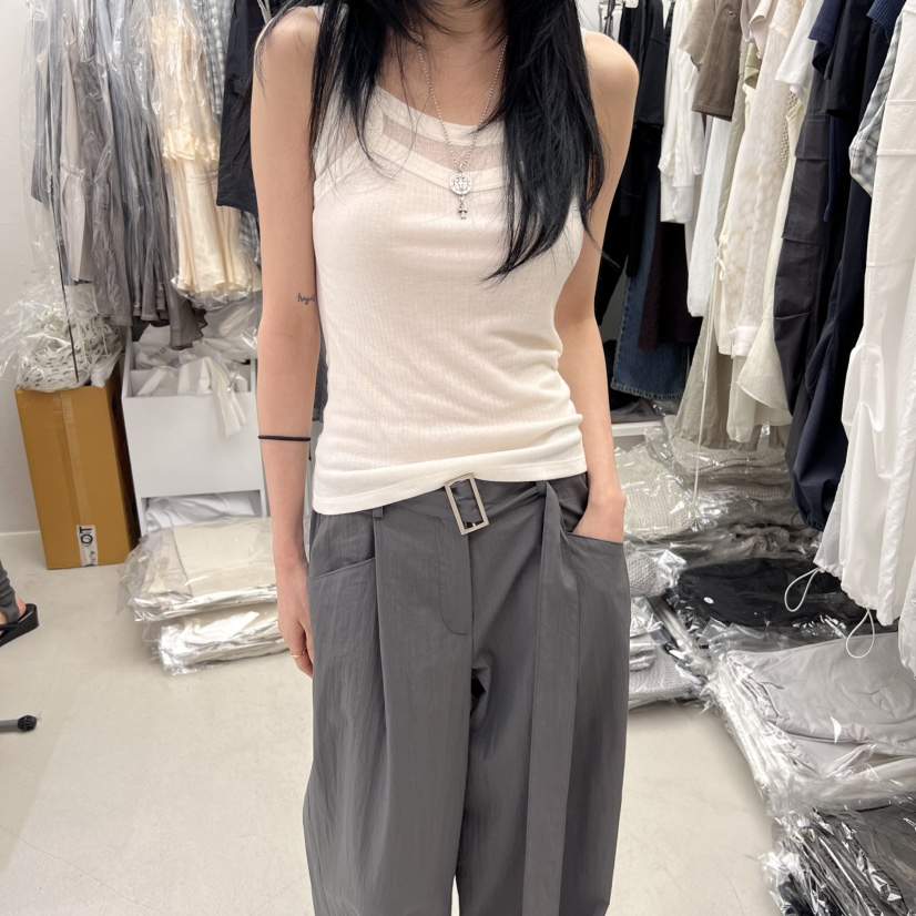 PADO韓國直郵㊣女裝新款推薦人氣休閑時尚25春夏熱賣吊帶背心PADO吊帶/背心
