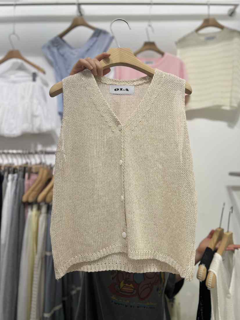OLA韓國㊣直郵東大門代購女裝新品熱賣推薦人氣時尚25春夏馬甲mellor/OLA馬甲
