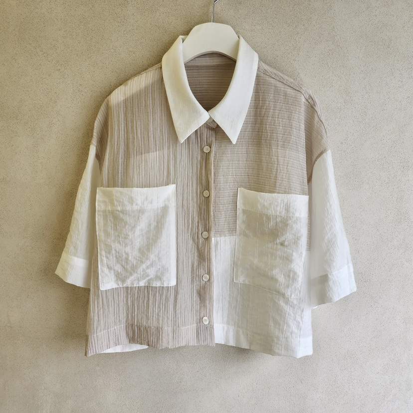 LA BLOOM韓國代購女裝新品25春夏熱賣真品時尚職業襯衫蕾絲衫La Bloom襯衫/蕾絲衫
