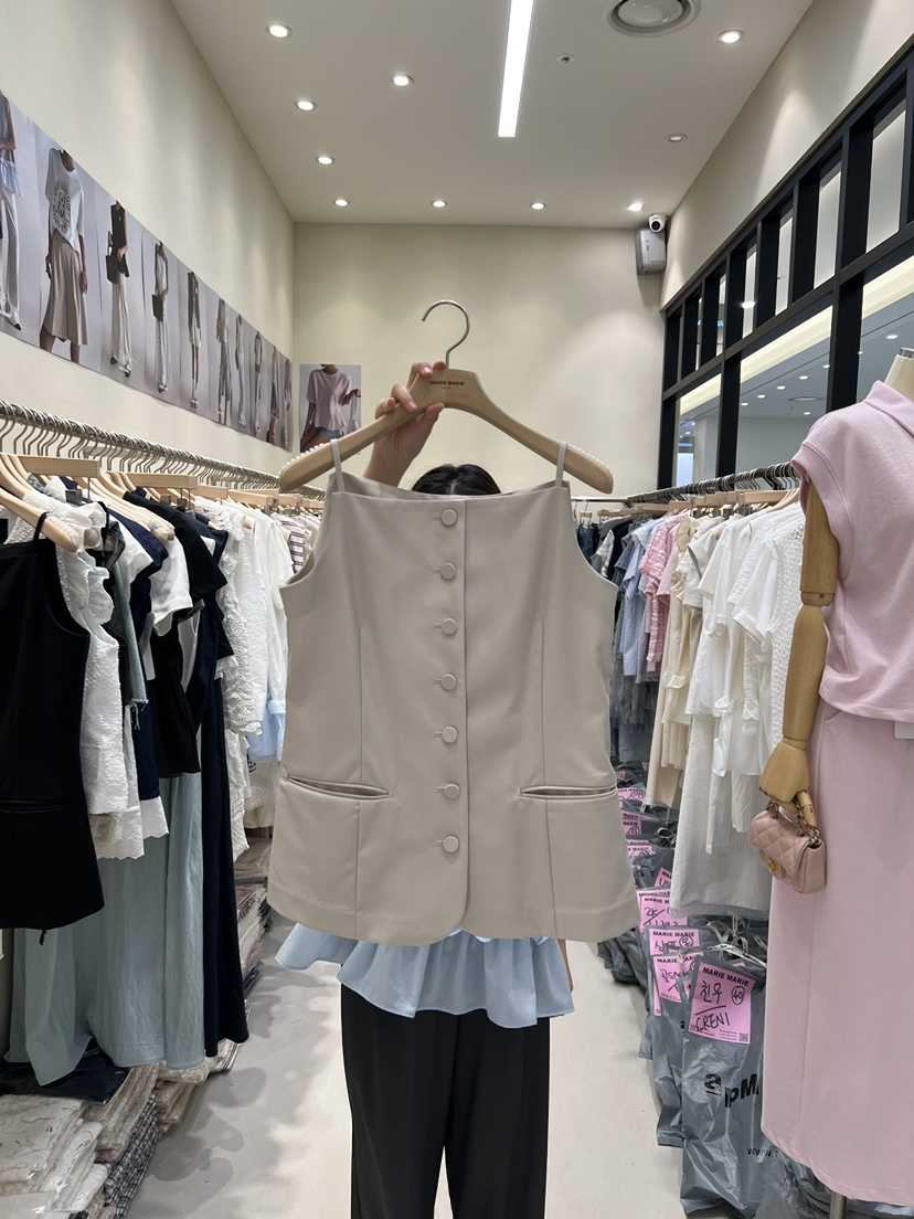 MARIE MARIE韓國直郵㊣女裝新品推薦人氣25春夏時尚休閑馬甲MARIE MARIE馬甲