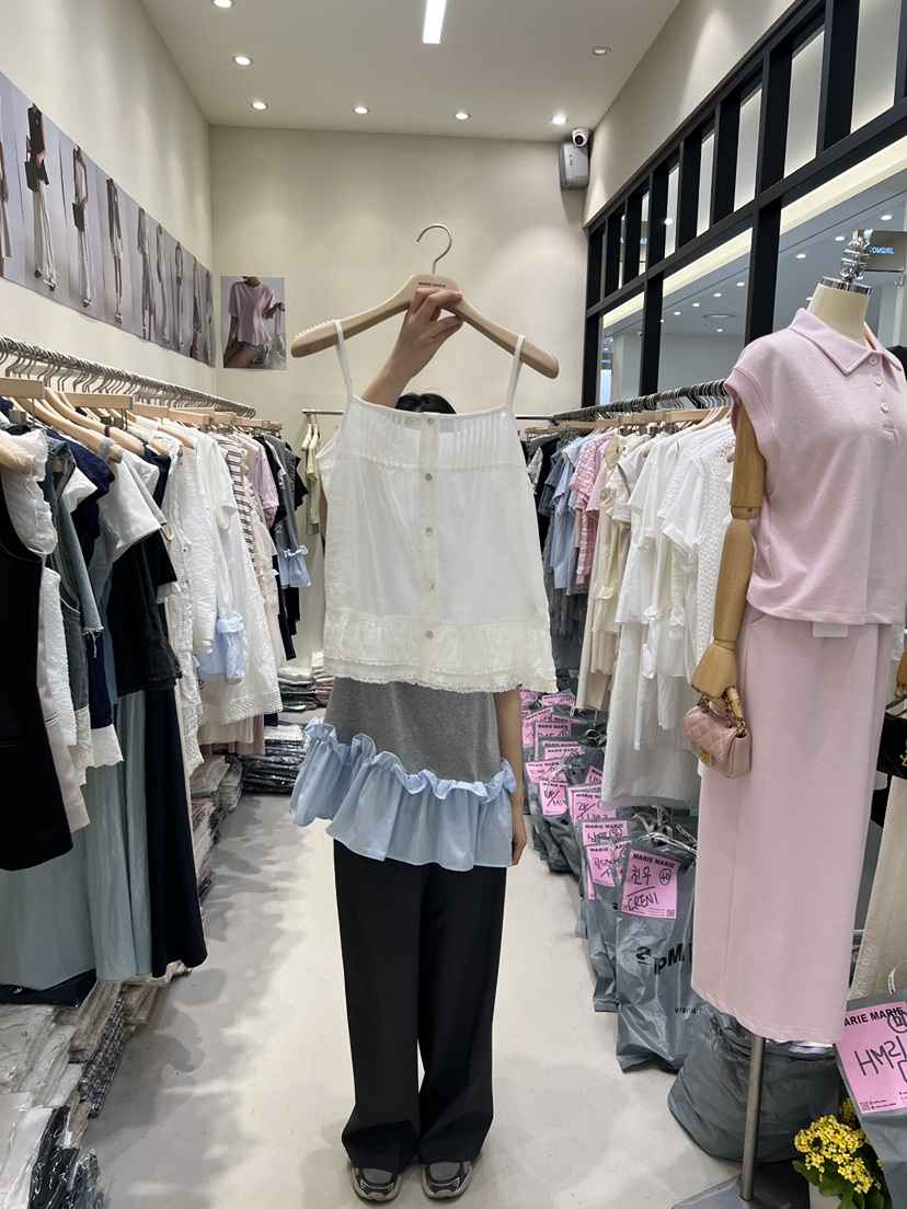 MARIE MARIE東大門代購女裝新品人氣25春夏推薦休閑吊帶背心MARIE MARIE吊帶/背心