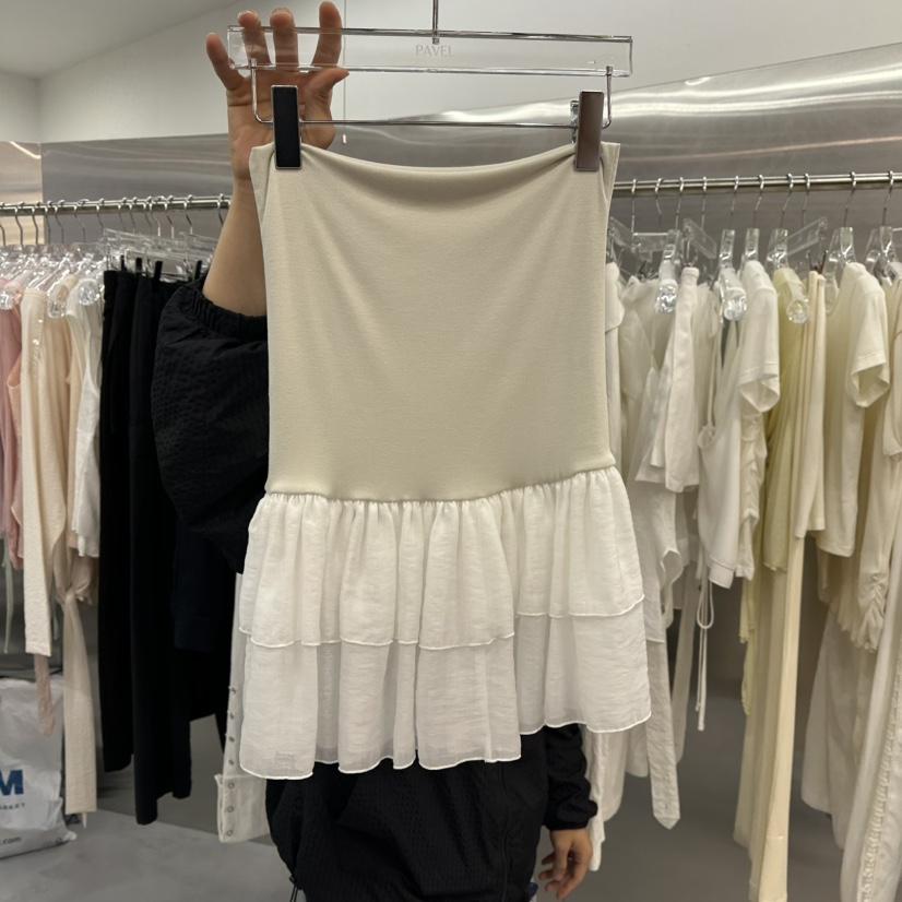 PAVEL韓國代購女裝新品休閑25春夏職業推薦人氣吊帶背心荷葉邊PAVEL吊帶/背心