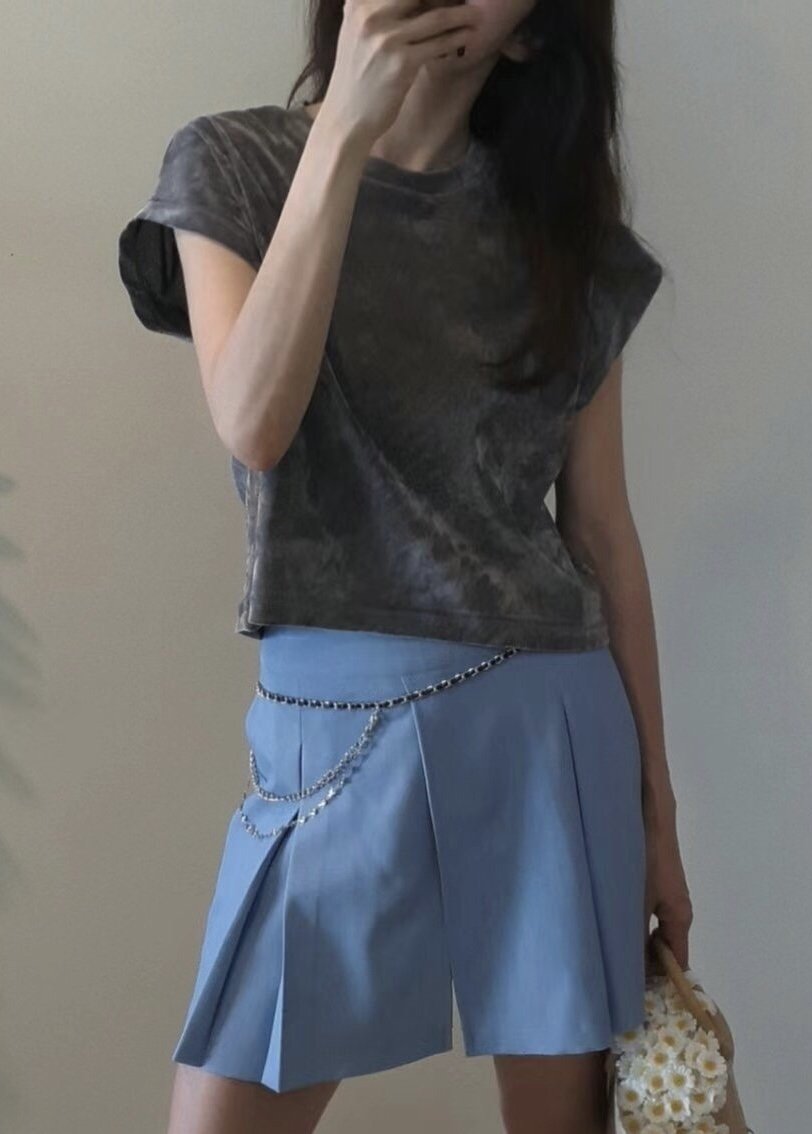 GENTLE B韓國直郵㊣女裝新品休閑人氣時尚25春夏T恤天鵝絨GENTLE BT恤