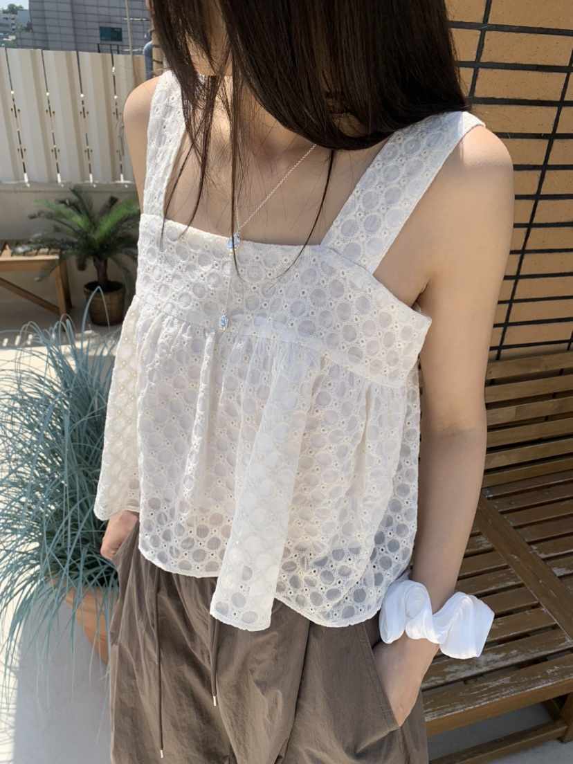 BADCALM韓國直郵㊣女裝新款熱賣25春夏人氣時尚休閑吊帶背心BADCALM吊帶/背心