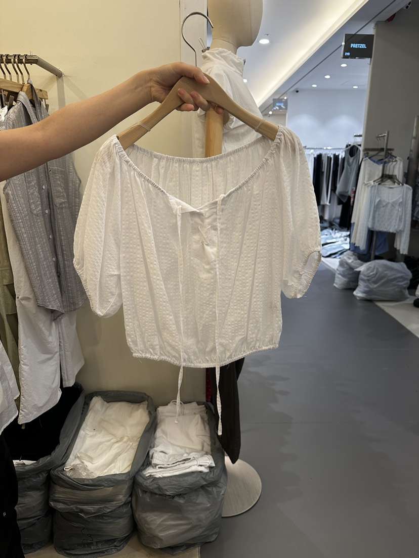 MONDAYMORING直郵韓國代購㊣女裝新品人氣25春夏襯衫蕾絲衫MONDAYMORING襯衫/蕾絲衫