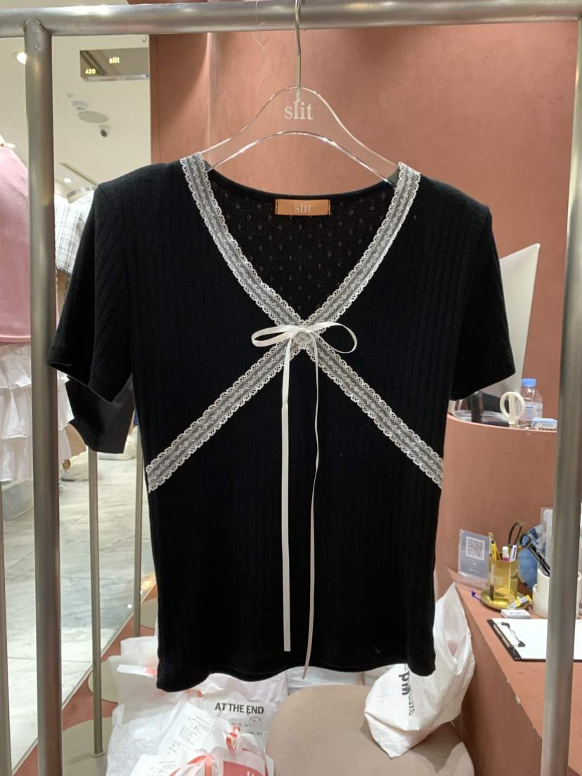 SLIT韓國直郵㊣女裝新款時尚25春夏熱賣推薦人氣休閑T恤SLITT恤