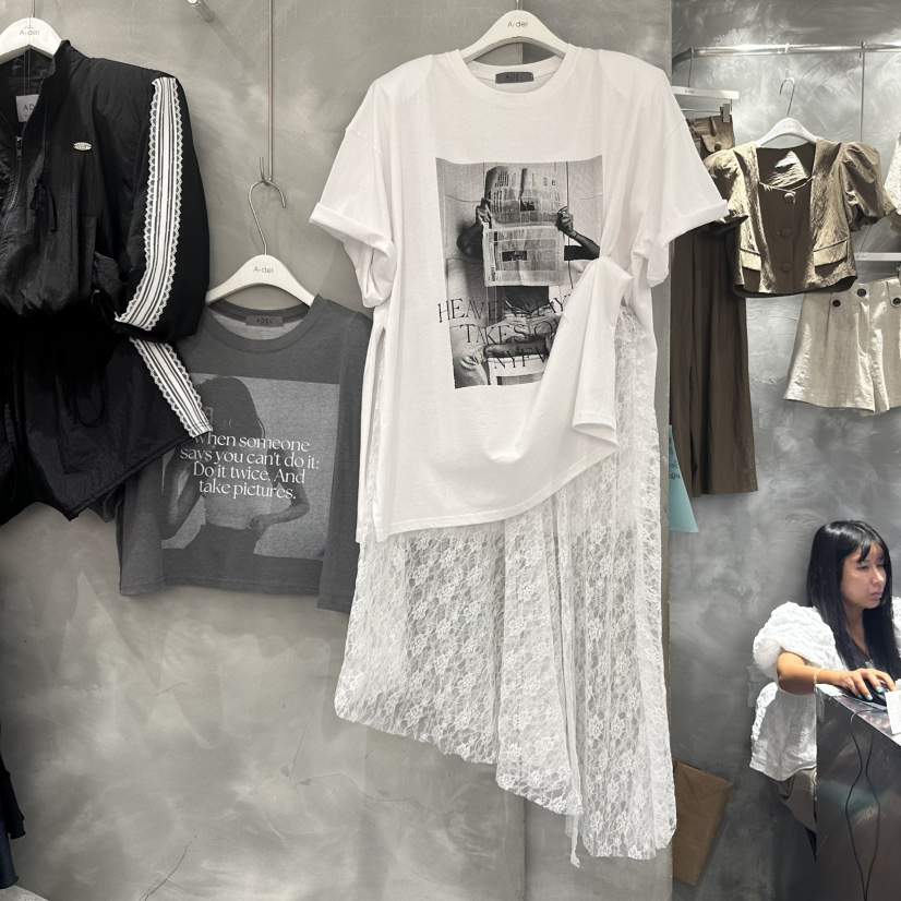A-DEL直郵韓國代購㊣女裝新品推薦時尚25春夏吊帶背心蕾絲A-DEL吊帶/背心