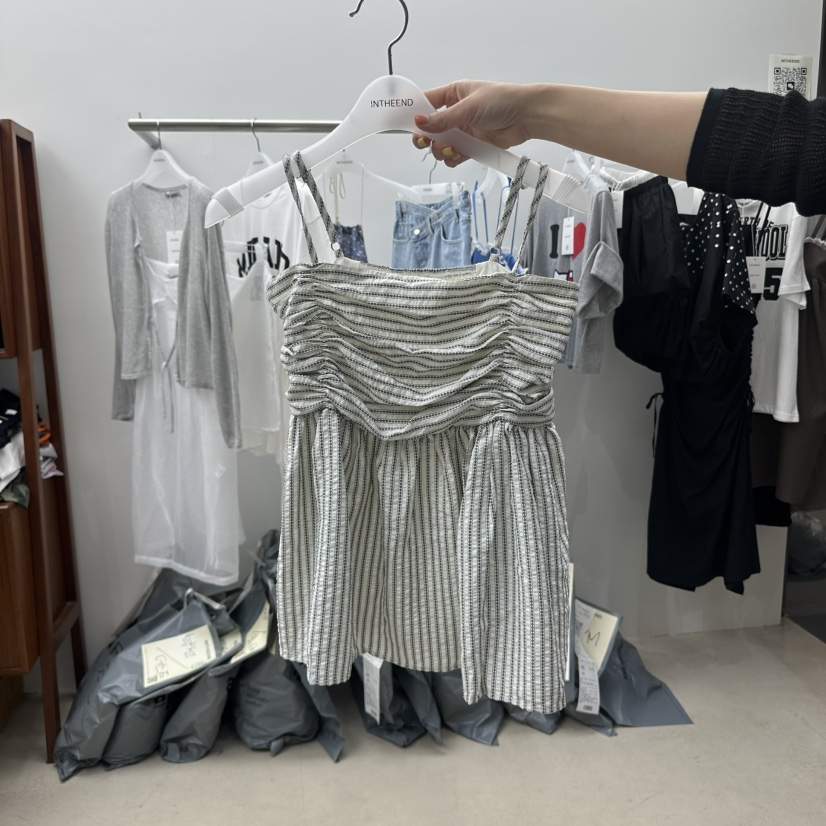 INTHEEND韓國直郵㊣女裝新款人氣時尚25春夏推薦休閑吊帶背心INTHEEND吊帶/背心