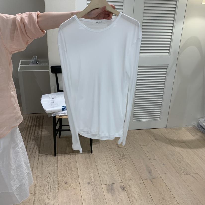 MONIQUE直郵韓國代購㊣女裝新品休閑25春夏時尚熱賣長袖T恤MONIQUE長袖T恤