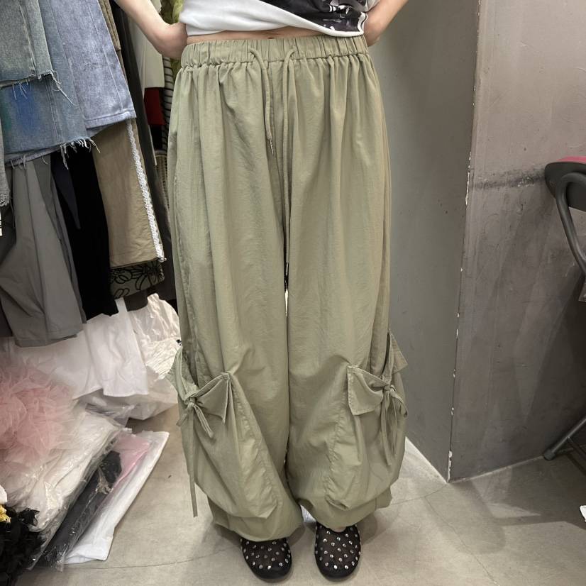 MOMAZU直郵韓國代購㊣女裝新款25春夏人氣推薦休閑休閑褲綁帶MOMAZU休閑褲