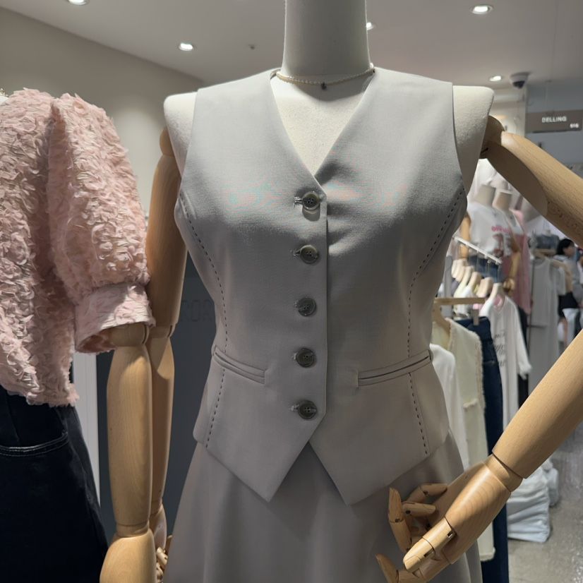 DELLING韓國直郵㊣女裝新款熱賣25春夏人氣時尚推薦休閑馬甲DELLING馬甲