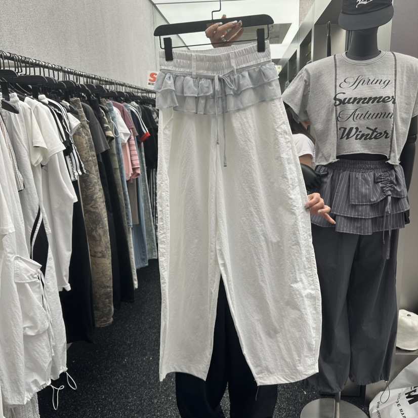 NUEUN韓國代購女裝新款休閑時尚推薦熱賣職業25春夏人氣休閑褲NUEUN/SEEOT休閑褲