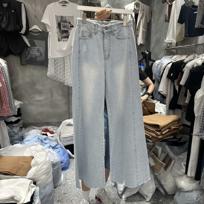A-DEL韓國直郵女士新款職業推薦時尚人氣休閑熱賣真品牛仔褲A-DEL牛仔褲