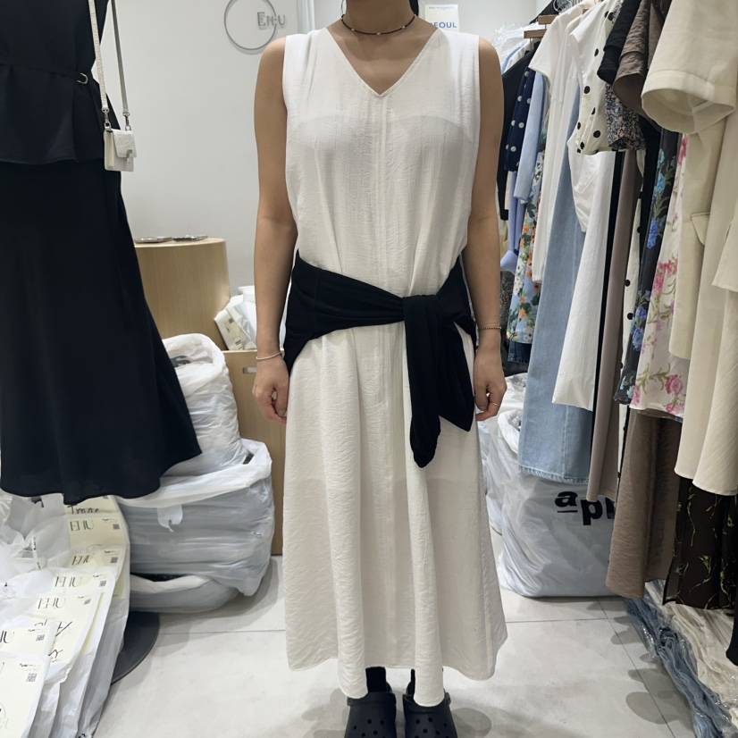 EN.U韓國直郵女裝新品人氣真品時尚職業推薦休閑25春夏連衣裙EN.U連衣裙