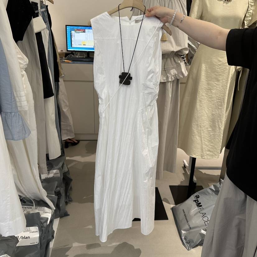 MENTOR韓國代購女裝新品25春夏真品熱賣人氣時尚連衣裙含小包MENTOR連衣裙