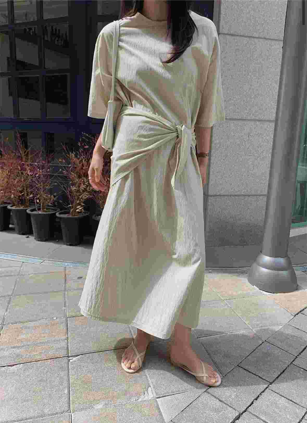 LENEUF東大門代購女士新款25春夏推薦職業人氣真品時尚連衣裙LENEUF連衣裙