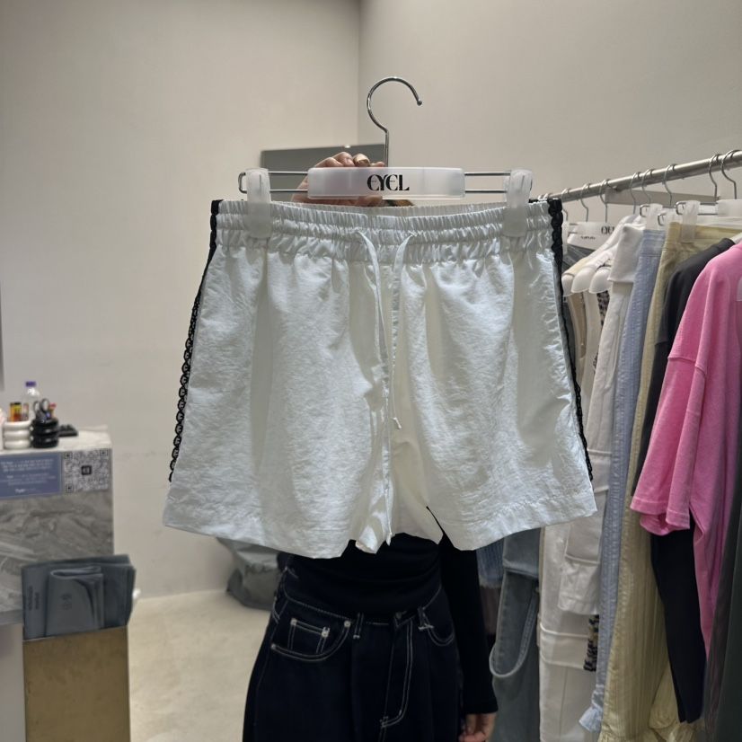 EYEL東大門實拍女裝新品真品25春夏人氣休閑熱賣時尚短褲蕾絲EYEL短褲