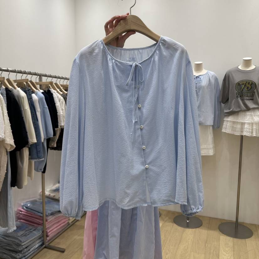 FURE東大門代購女士新品人氣推薦熱賣25春夏休閑襯衫蕾絲衫FURE襯衫/蕾絲衫