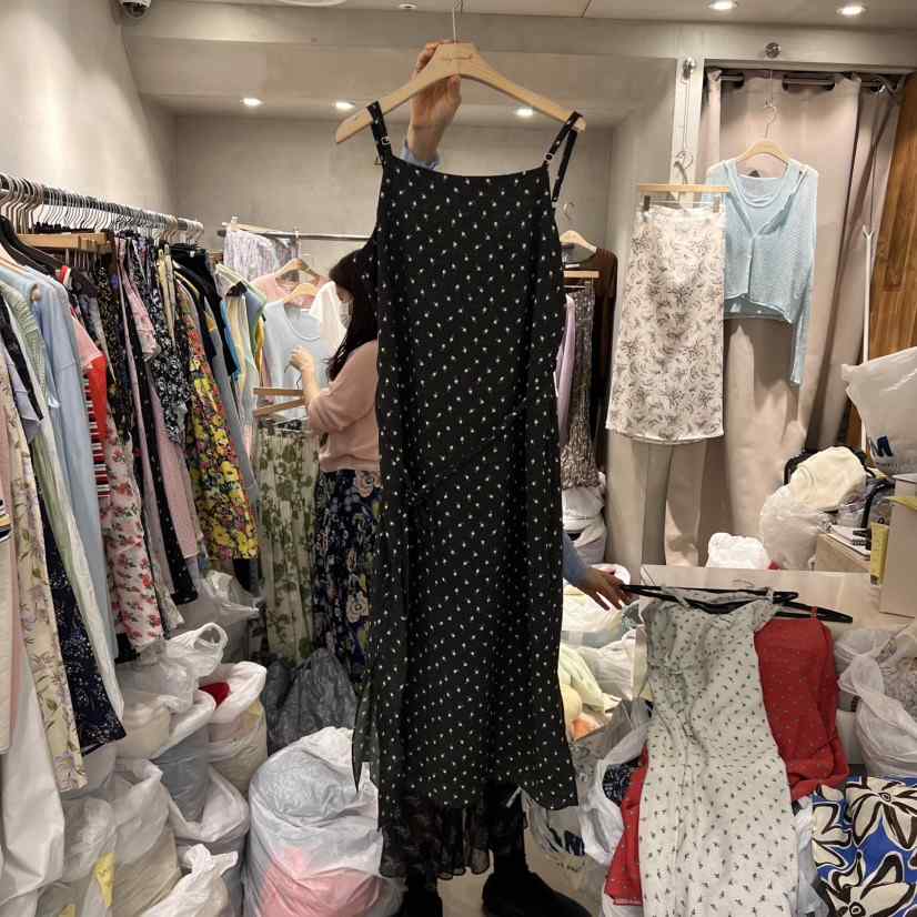 LOGROAD東大門實拍女士新款職業休閑真品時尚25春夏推薦連衣裙LOG ROAD連衣裙