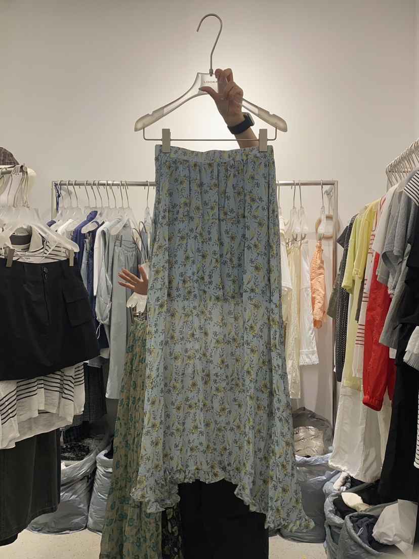 LOOKK韓國代購女裝新款職業25春夏真品休閑人氣推薦熱賣長裙LOOKK長裙