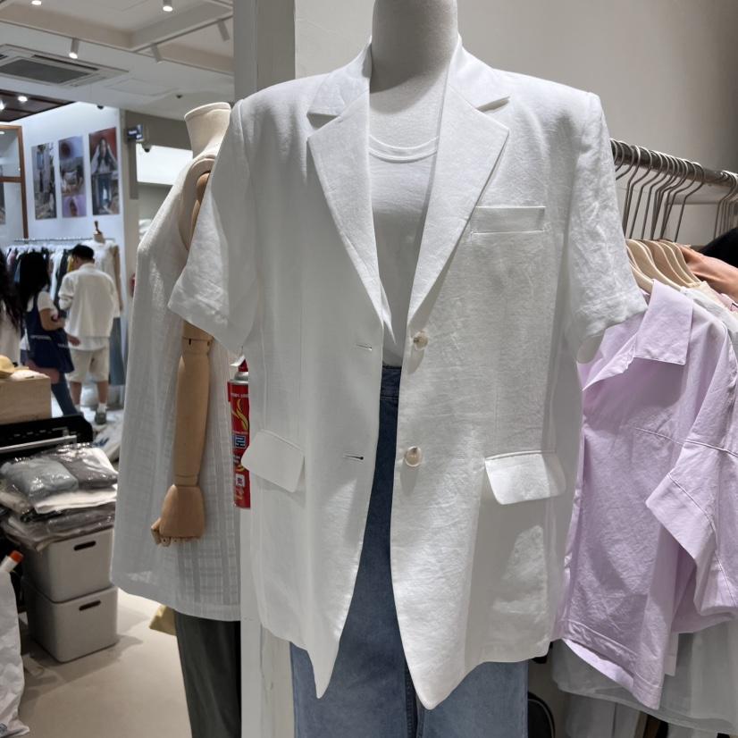 NAVYBURST東大門直郵女裝新品職業熱賣人氣真品推薦夾克亞麻NAVY BURST夾克
