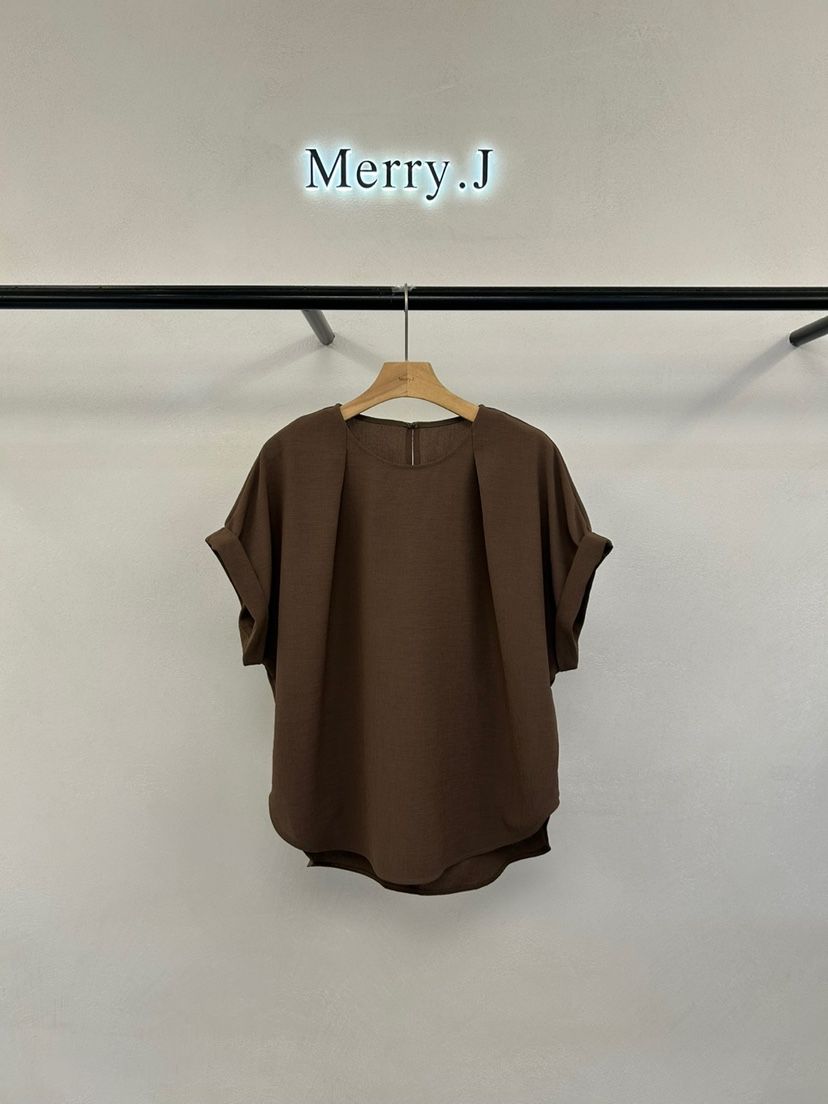 MERRY-J東大門直郵女士新款真品25春夏熱賣時尚襯衫蕾絲衫MERRY-J襯衫/蕾絲衫