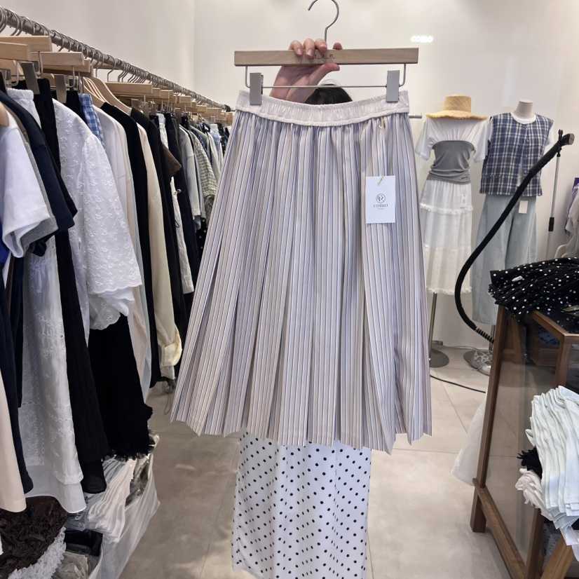 TAN&amp;COMO韓國直郵女士新款真品推薦熱賣25春夏半身裙中短裙tan-COMO半身裙/中短裙