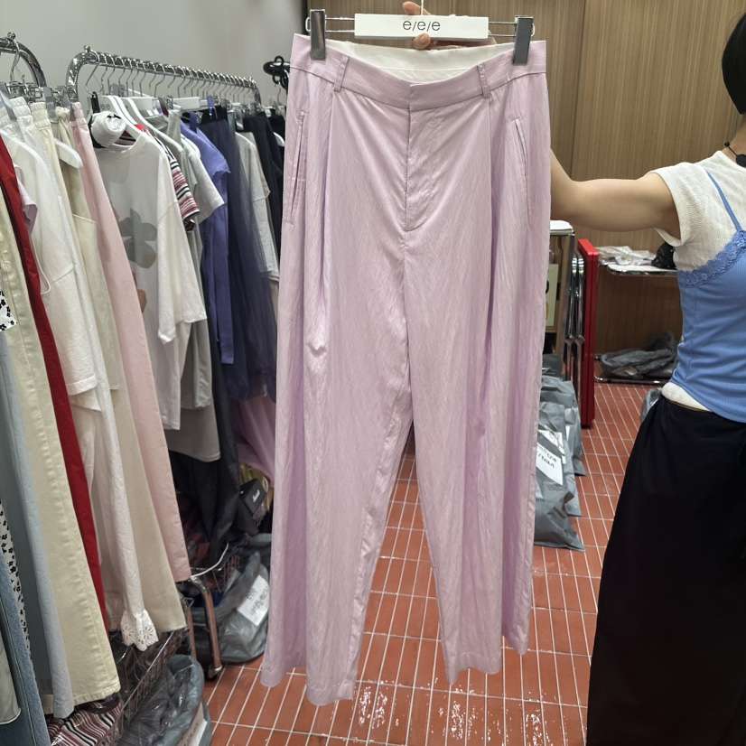E/E/E韓國直郵女士新款職業熱賣人氣真品時尚25春夏休閑褲E/E/E休閑褲