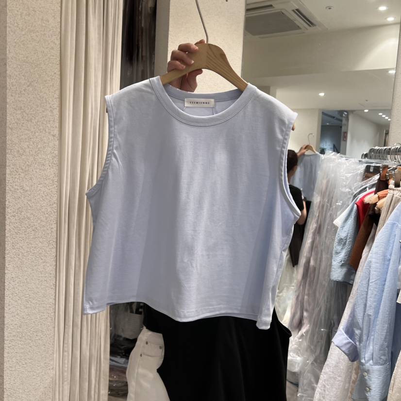 SSEMIENNE韓國直郵女士新品25春夏人氣時尚推薦職業吊帶背心SSEMIENNE吊帶/背心