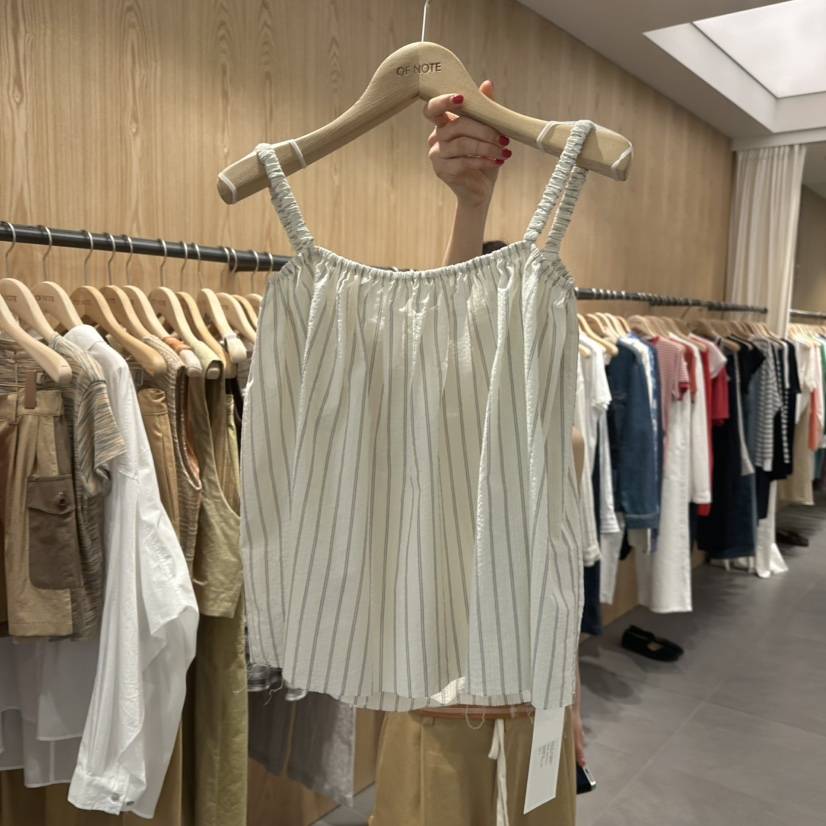 STAYFELT/OF NOTE韓國代購女士新品推薦人氣吊帶背心褶皺OF NOTE/STAYFELT吊帶/背心