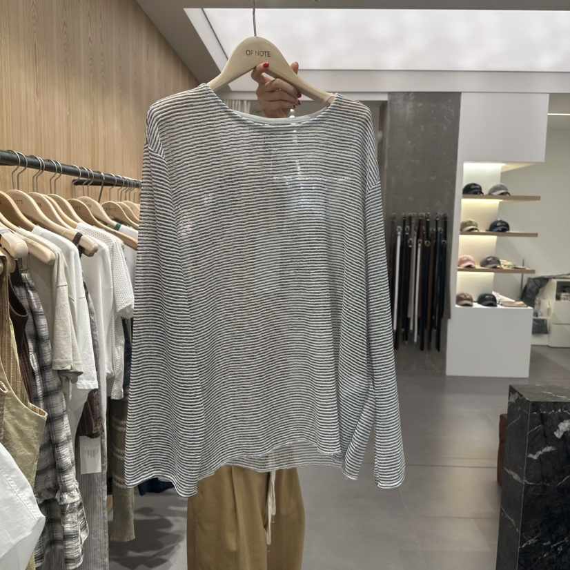 STAYFELT/OF NOTE韓國直郵女士新品推薦25春夏職業長袖T恤OF NOTE/STAYFELT長袖T恤