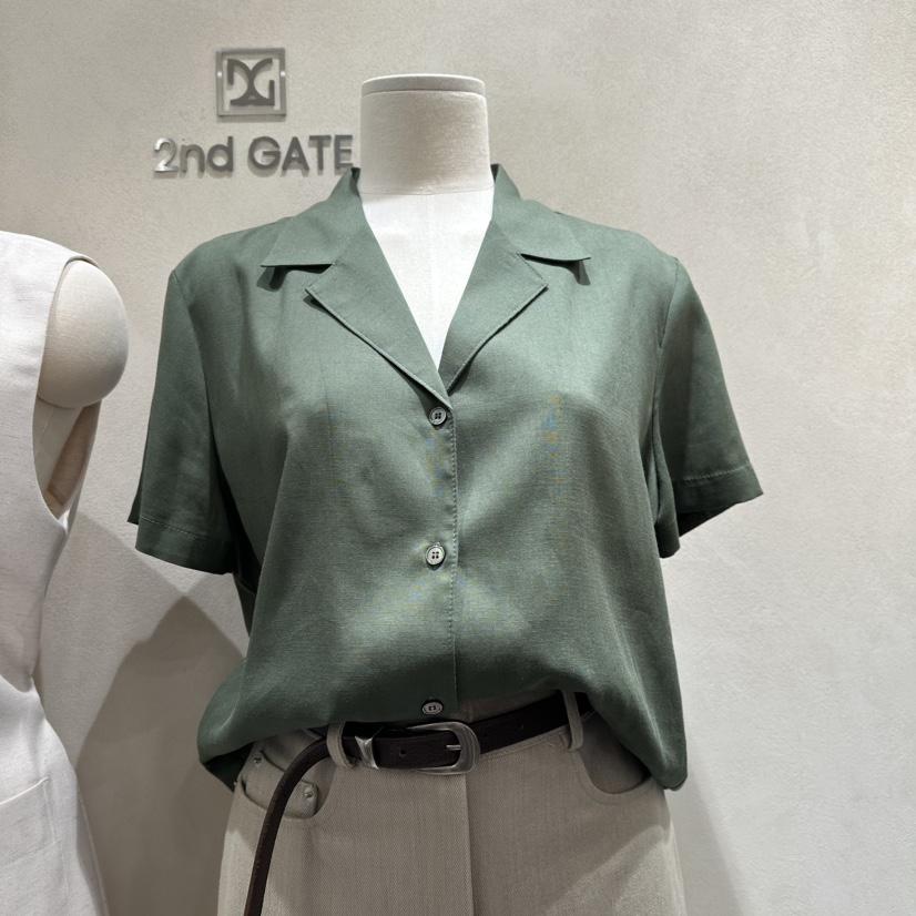 2ND GATE韓國直郵女士新品25春夏時尚熱賣職業真品襯衫蕾絲衫2ND GATE襯衫/蕾絲衫