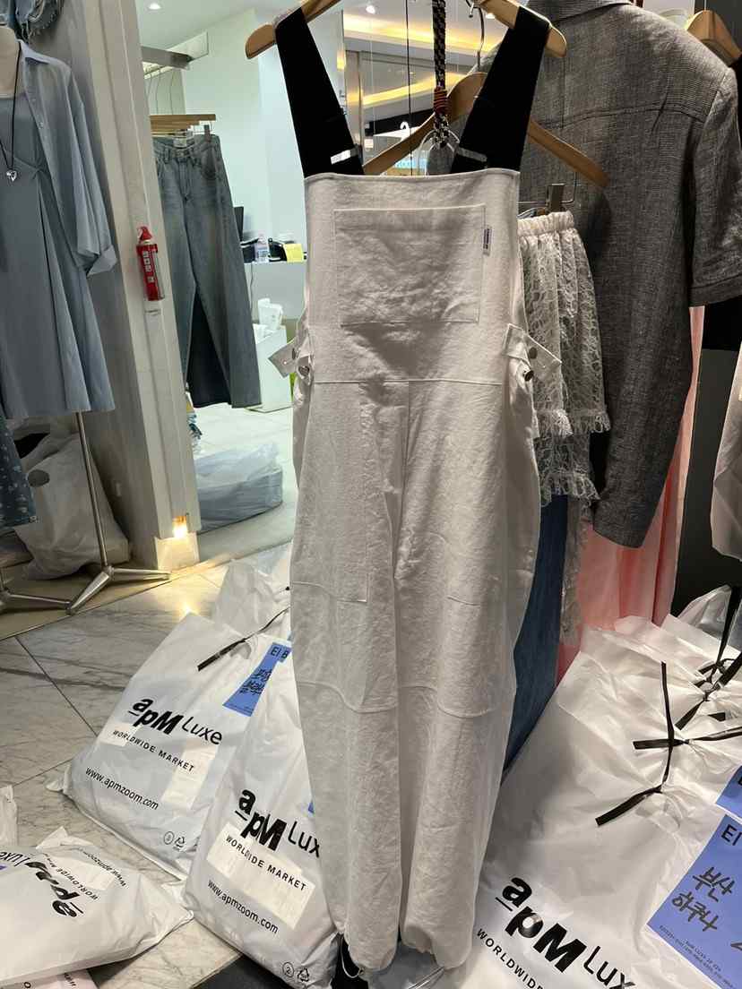 EL BOSQUE東大門代購女裝新品25春夏人氣時尚職業真品背帶褲EL BOSQUE背帶褲