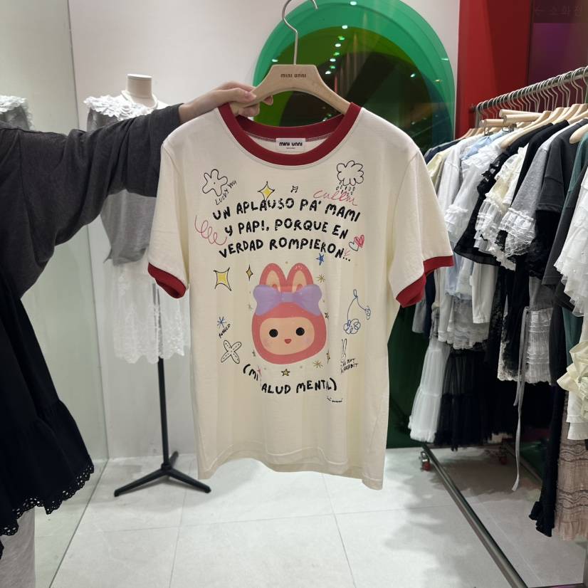 MINI UNNI韓國直郵女士新款真品推薦時尚休閑熱賣職業T恤兔子MINI UNNIT恤