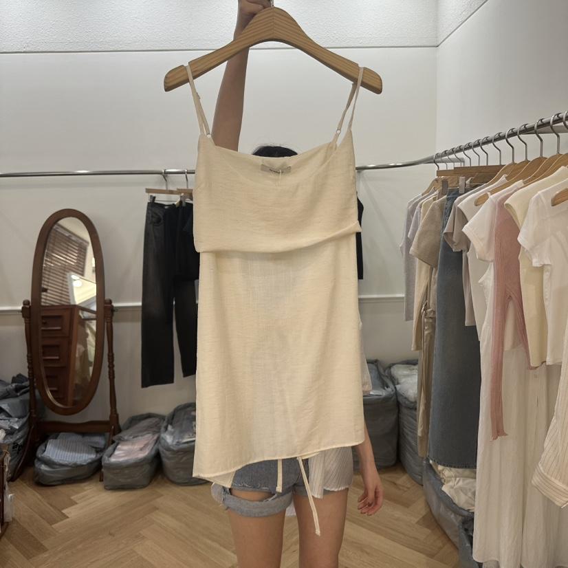 NOWHERE韓國代購女士新款時尚真品休閑人氣25春夏推薦吊帶背心NOWHERE吊帶/背心