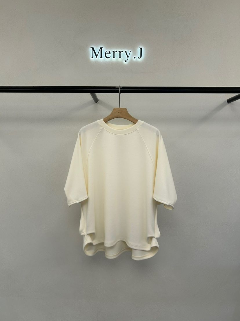 MERRY-J韓國代購女裝新款25春夏休閑熱賣職業時尚推薦真品T恤MERRY-JT恤