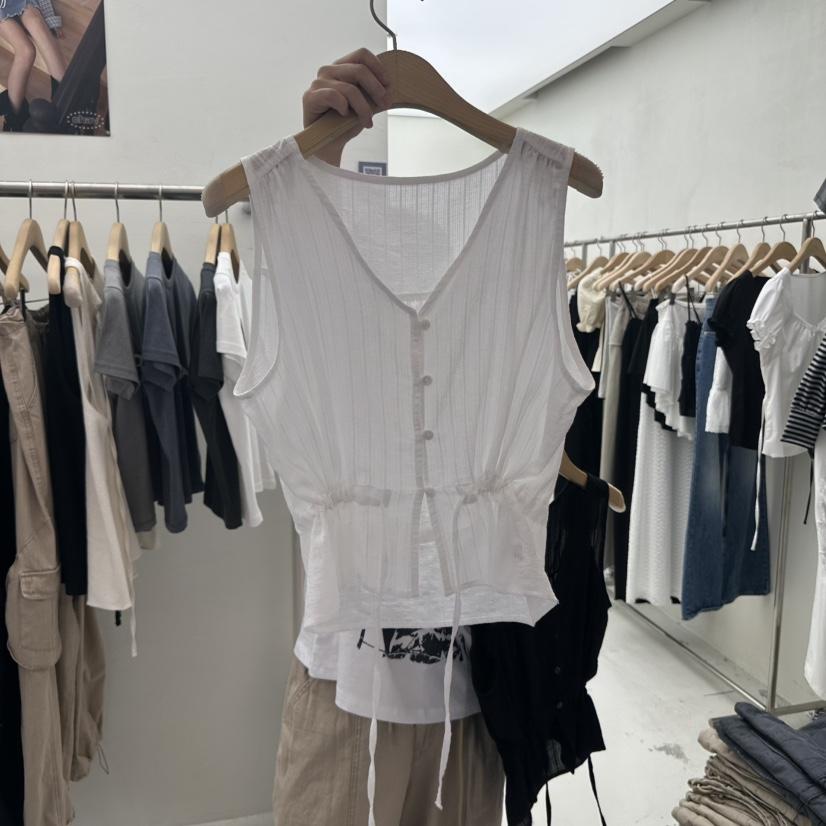 CHAV韓國直郵女士新品職業人氣時尚真品休閑推薦熱賣吊帶背心CHAV吊帶/背心