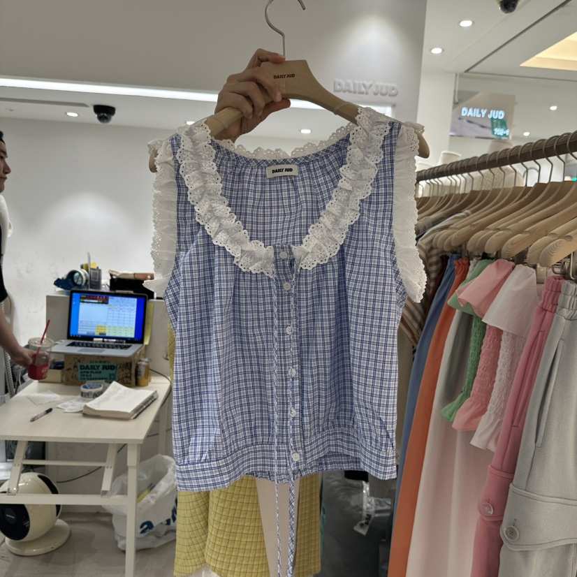 DAILYJUD韓國代購女士新品休閑人氣25春夏時尚熱賣職業馬甲DAILY JUD馬甲