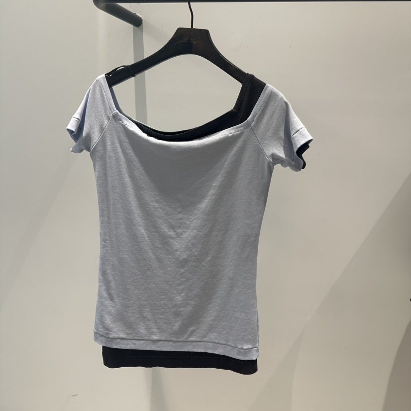 JANE BIRKIN韓國代購女士新品時尚休閑人氣套裝兩件套露肩JANE BIRKIN設計師品牌套裝