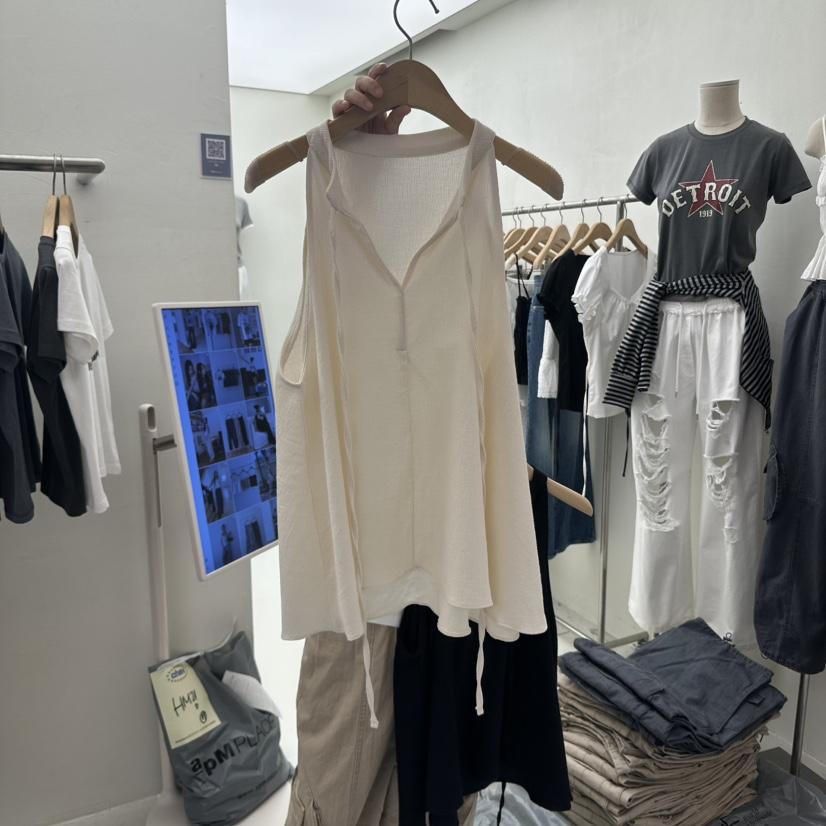 CHAV東大門實拍女裝新品人氣推薦熱賣真品休閑25春夏吊帶背心CHAV吊帶/背心