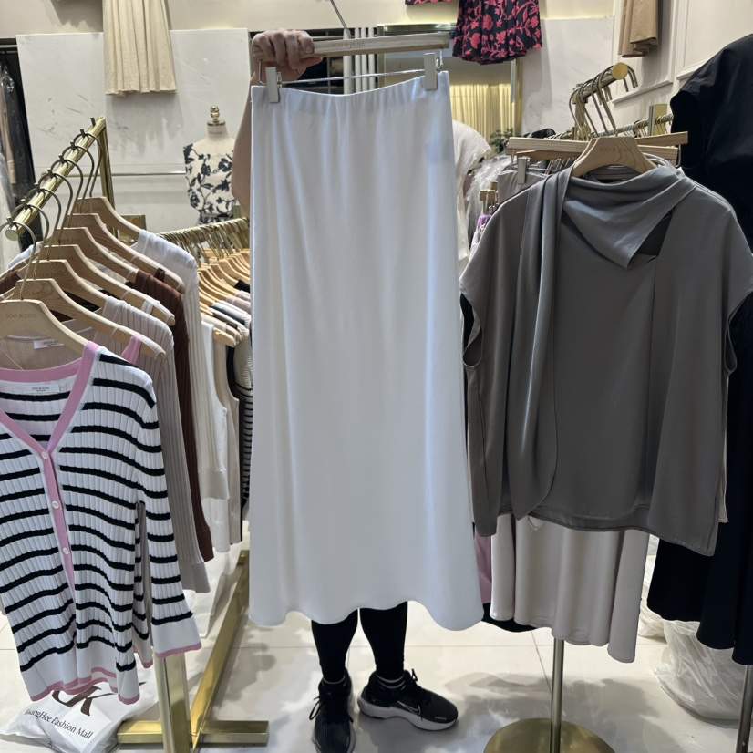 SOO JUNE韓國代購女裝新款時尚25春夏真品推薦人氣休閑長裙SOO JUNE長裙