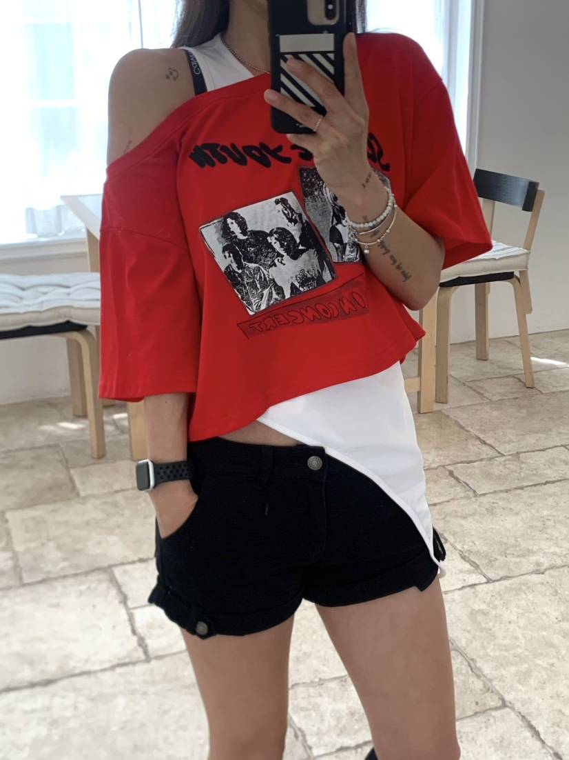 JIMMY韓國直郵㊣女裝新品25春夏推薦時尚休閑真品T恤不含內搭JIMMY/REMAKET恤