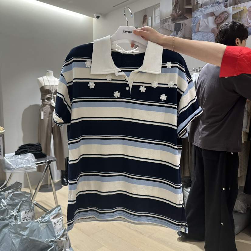 FAVOR-P東大門㊣直郵女裝新品25春夏時尚真品職業推薦休閑T恤FAVORT恤