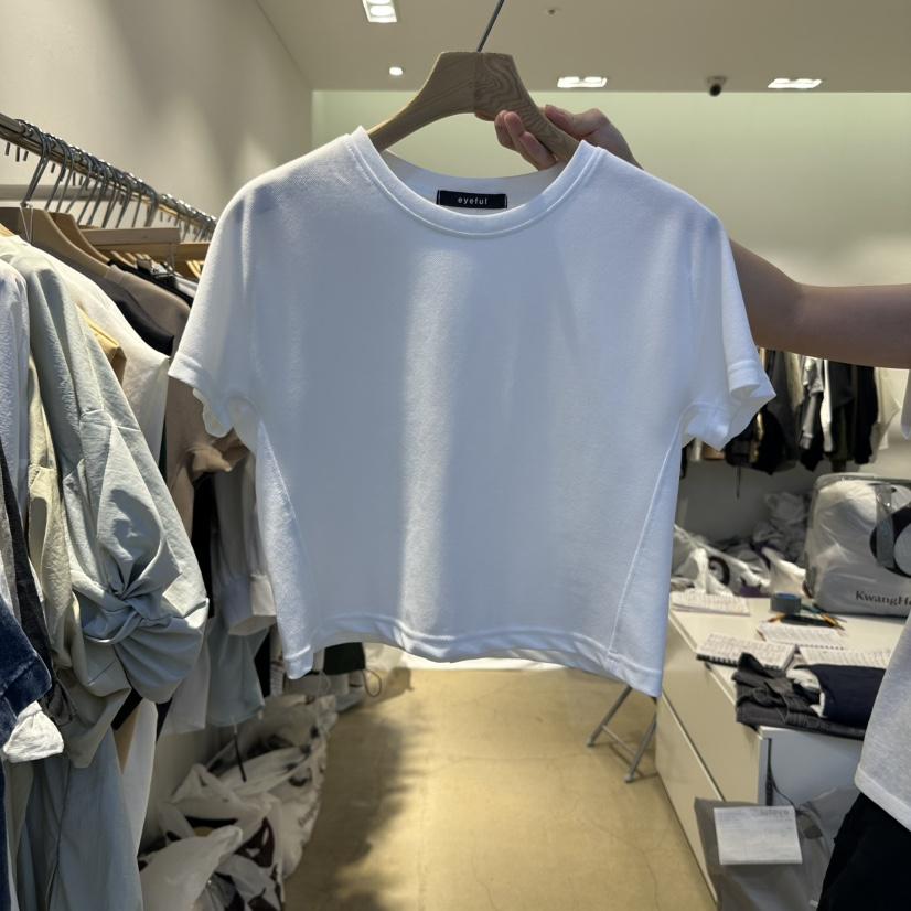 EYEFUL-Q韓國直郵㊣女裝新品25春夏熱賣職業人氣休閑時尚T恤eyefulT恤